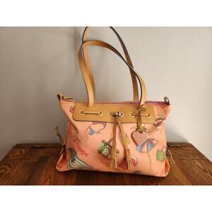 Vintage Dooney & Bourke Pink Miami Satchel NWT